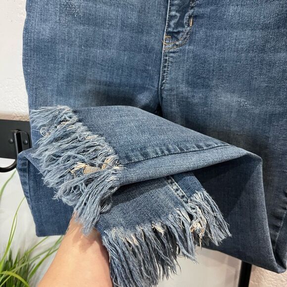 Free People Great Heights Frayed Skinny Jeans Size 30 - Picture 4 of 16